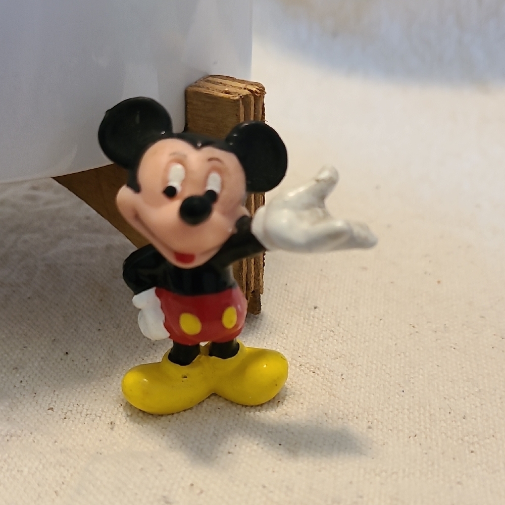 Disney Mickey Mouse Figurine with Red Shorts‎ & Yellow Shoes Vintage Collectible